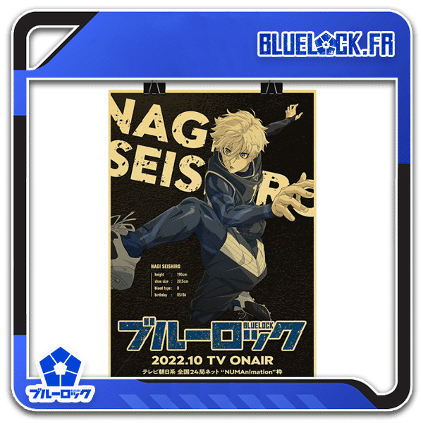 Poster Blue Lock Nagi Seishiro Boutique Blue Lock Poster Blue Lock Nagi Seishiro Boutique Blue Lock